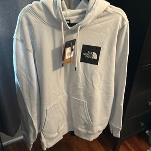 NWT North Face hooded sweatshirt; Men’s XL, tin grey